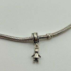 NEW 100% 925 Sterling Silver My Little Boy Dangle Charm Fit European Bracelets